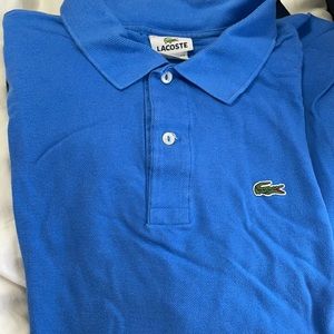 Lacoste blue polo XL
